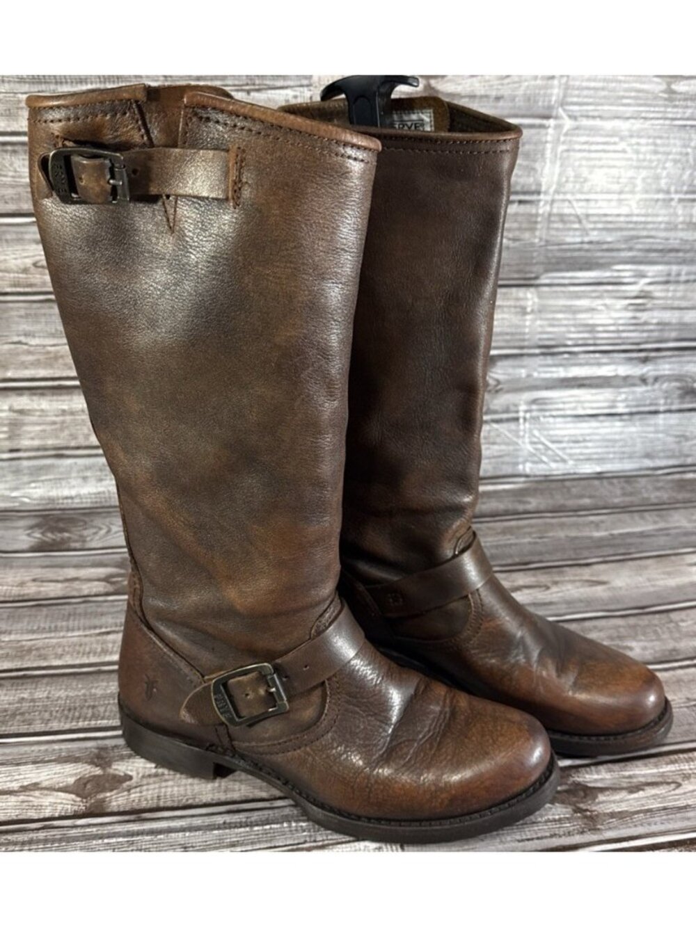 Frye 'Veronica Slouch' Boot Color Dark Brownc Size 8 Vintage Usa